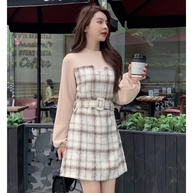 sachin and babi light blue dress Generic South Korea Chic Spring Simple Lapel Single-Breasted Casual Loose  Lantern Sleeve Over The Knee Mid-Length Shirt Dress | Best Price UAE