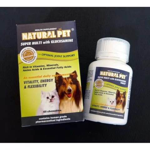 NaturalPet Vitamin Glucosamine Suplemen Tulang Sendi Anjing Kucing