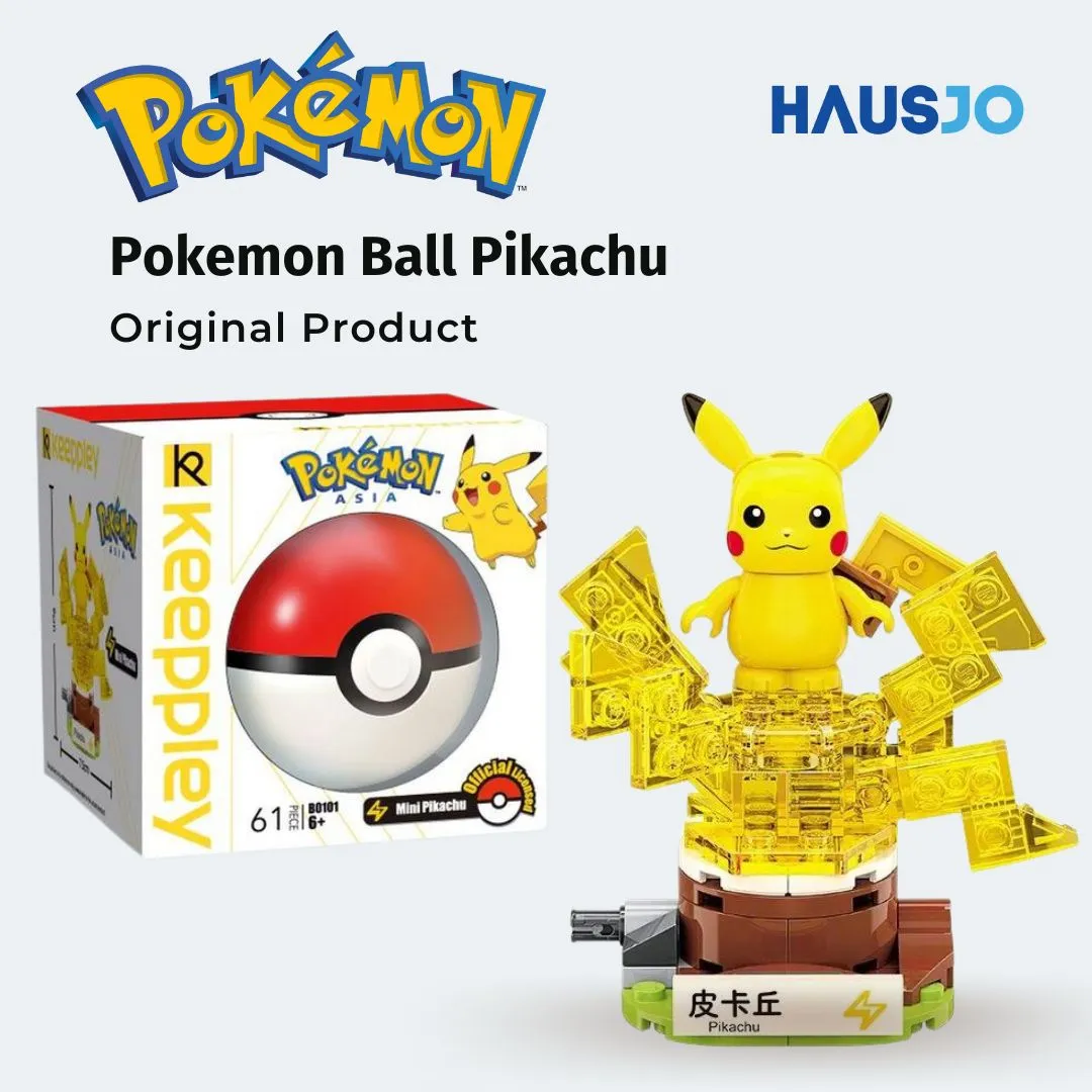 Keeppley Pokemon Ball Pikachu Bricks Building Blocks Toy Set