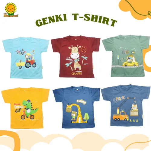 Himawari Genki Kids T-Shirt Baju Kaos Anak Premium Unisex