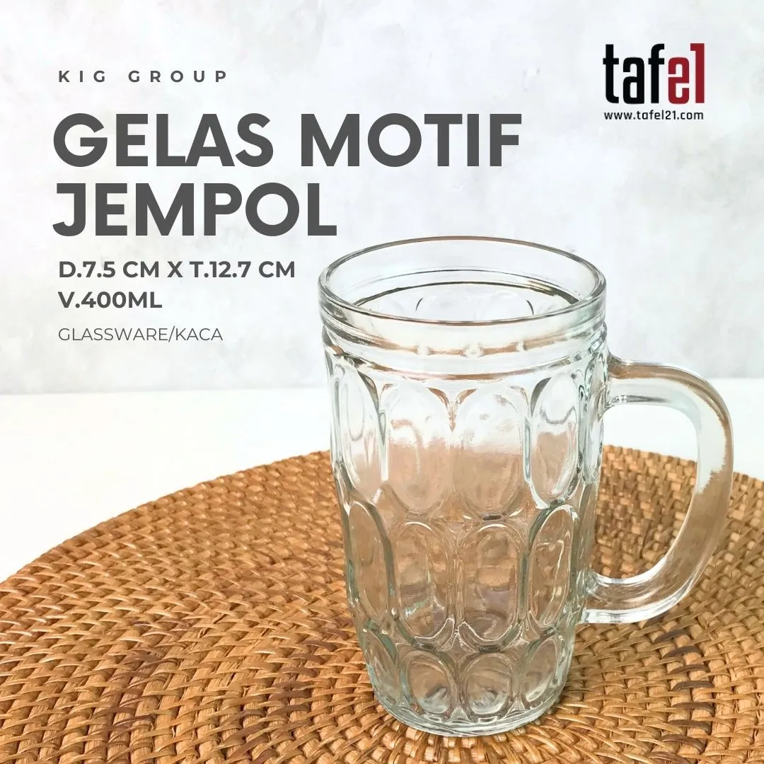 Gelas Kaca Gagang 400 ml Isi 1-Tafel21 Official Shop