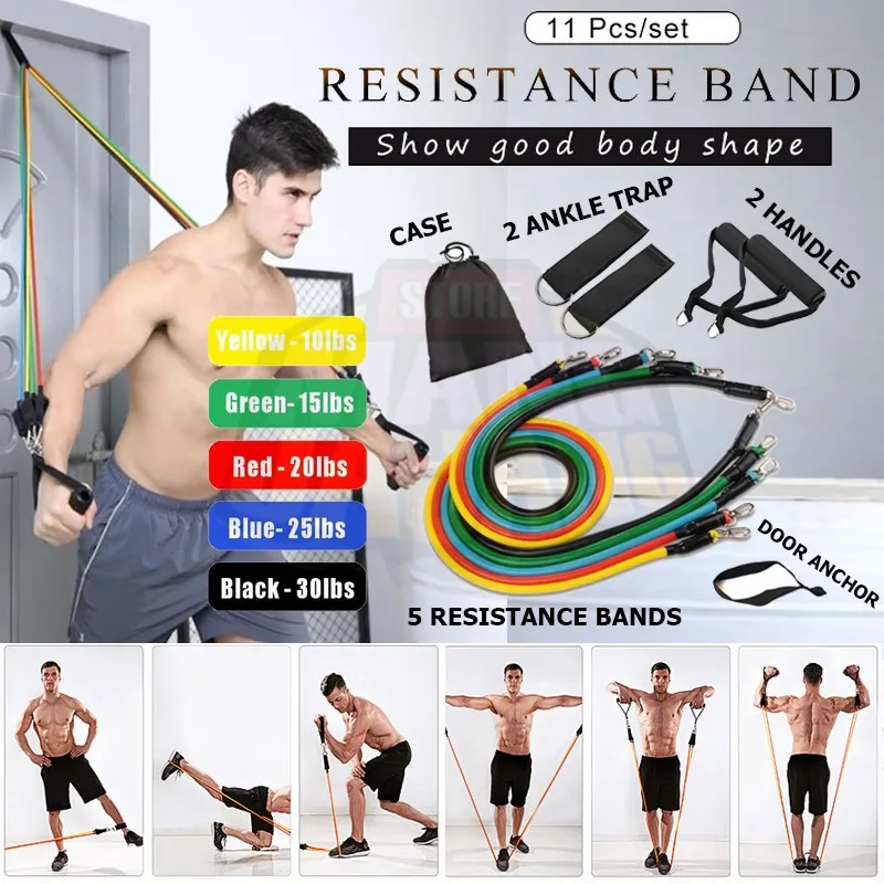 Tali Buy Fitness Resistance Bands 11pcs Set Resistance Bands Tali
