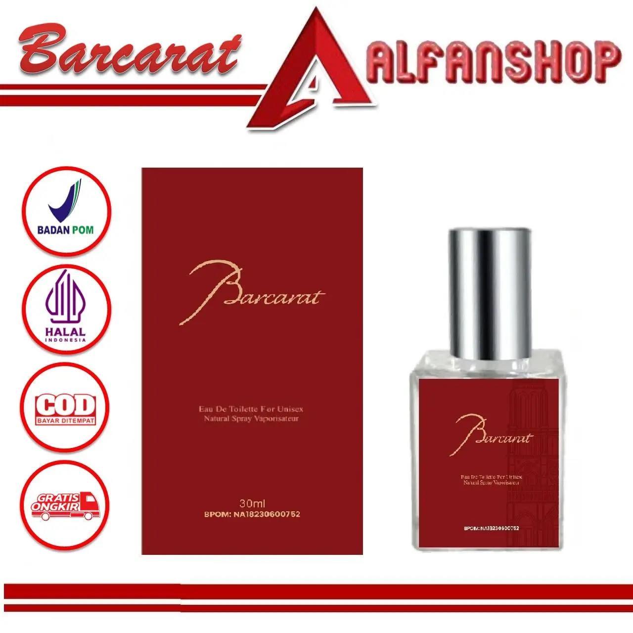 Best Seller [BPOM] Parfum Baccarat 50ml Parfum Baccarat Rouge 50ml  Unisex Parfum Pria Wanita Wangi Tahan Lama Perfume Terwangi Pewangi