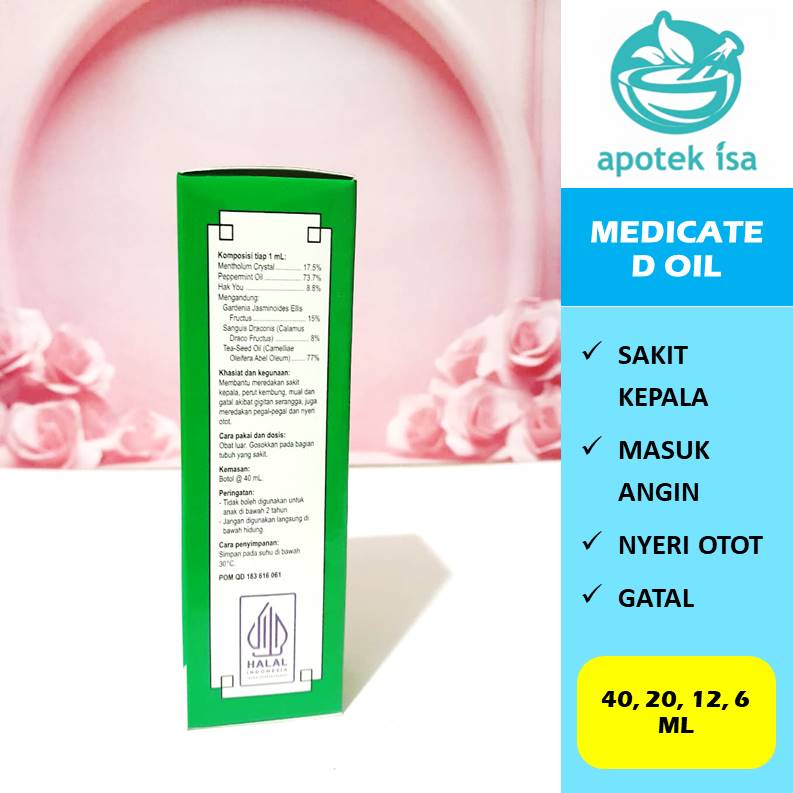 [HIJAU] MEDICATED OIL 40 ML