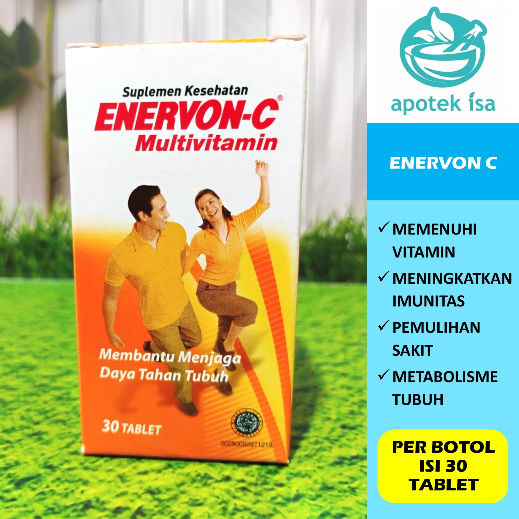 [oranye] ENERVON C BOTOL ISI 30 TABLET