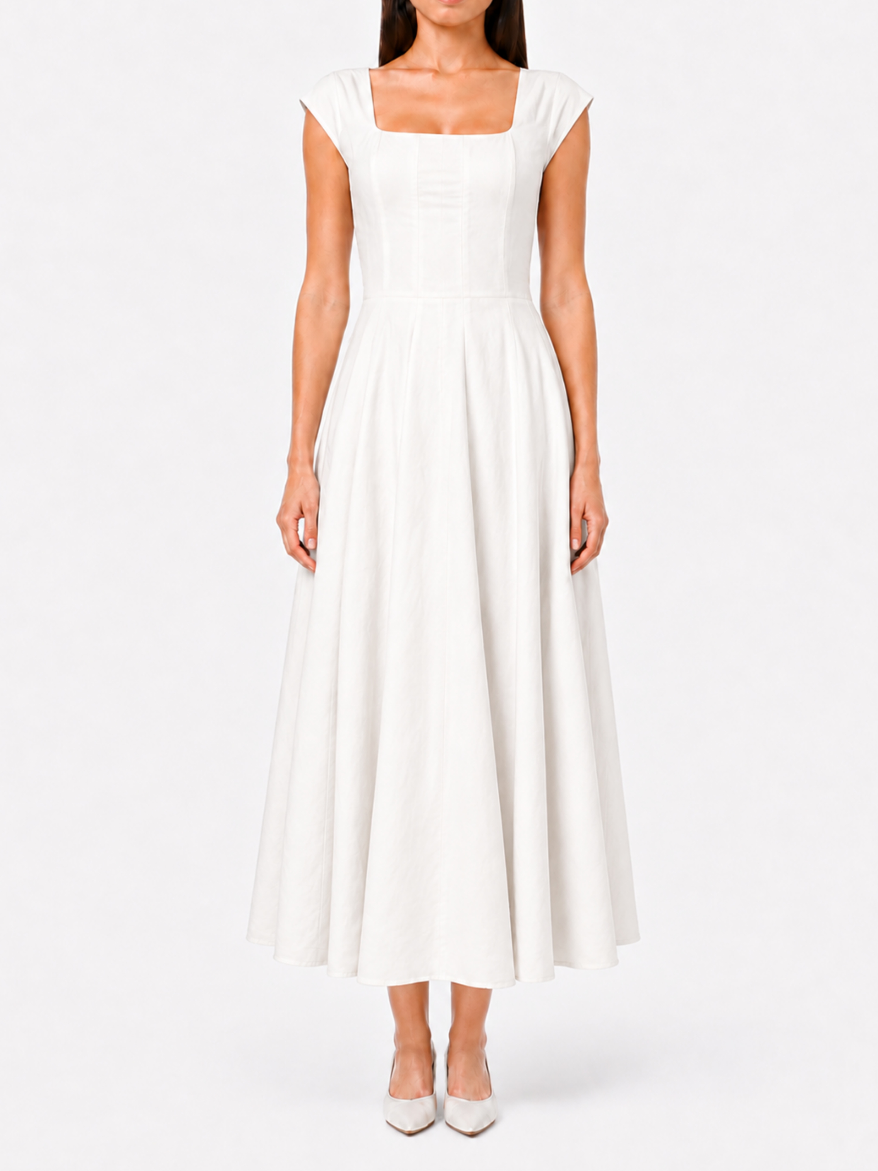 Juliette Midi Dress — French Linen