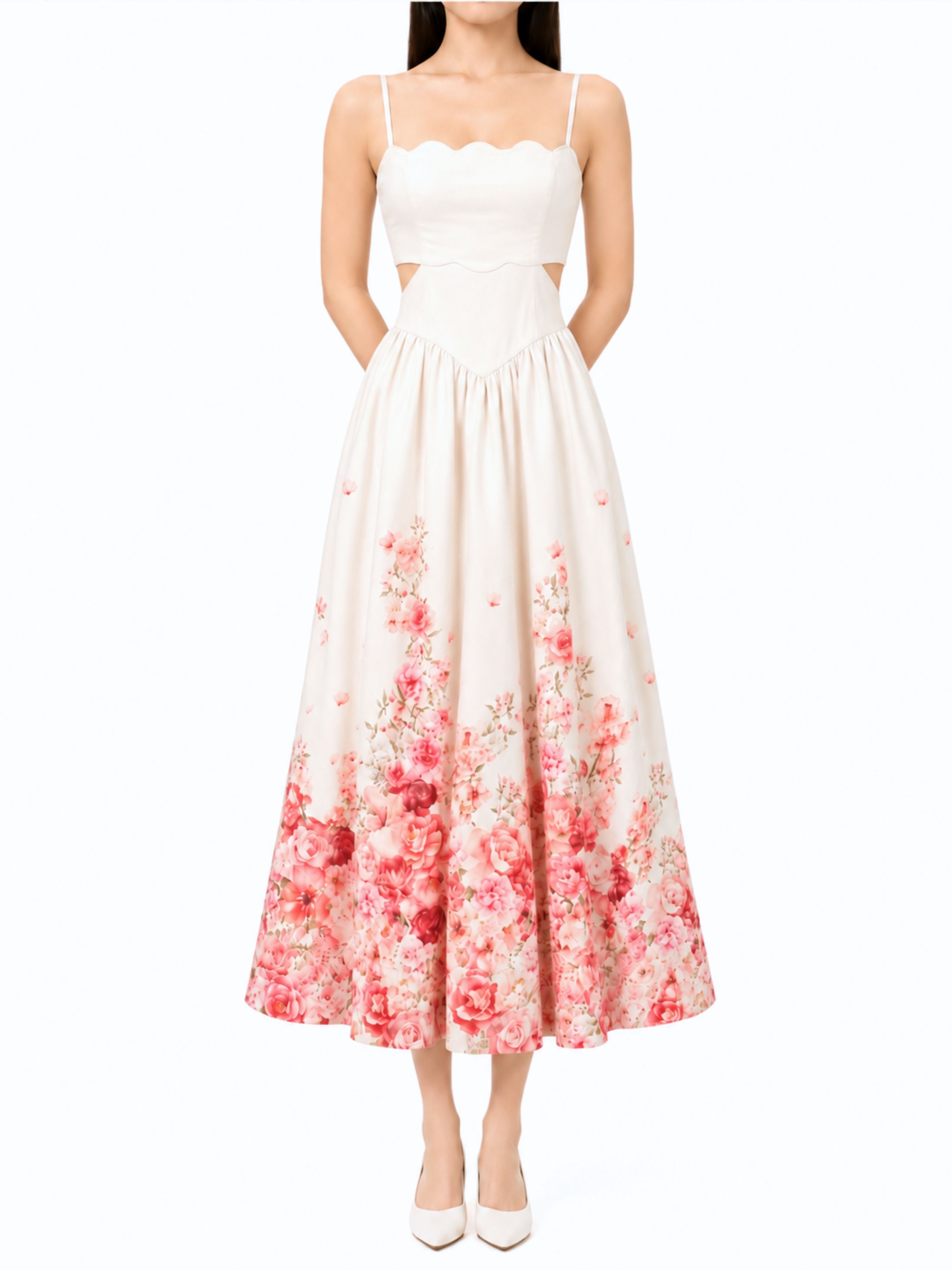 Verera Floral Midi Dress - Image 1