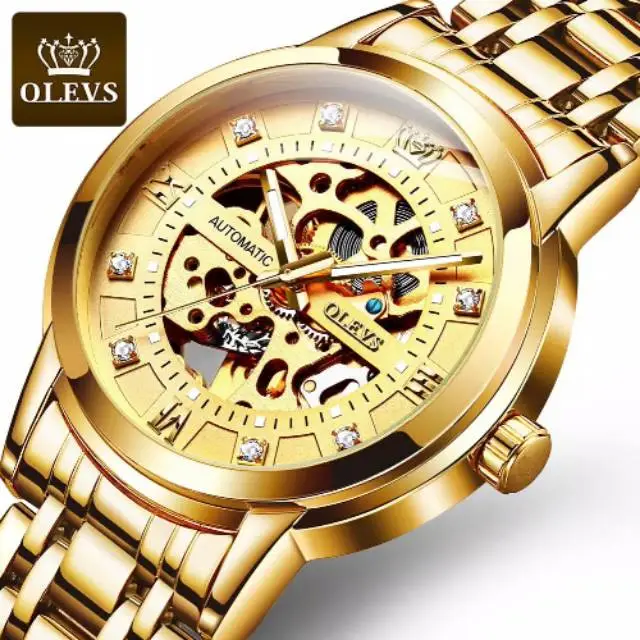 OLEVS JAM TANGAN PRIA ANTI AIR 90011-cipcop shop