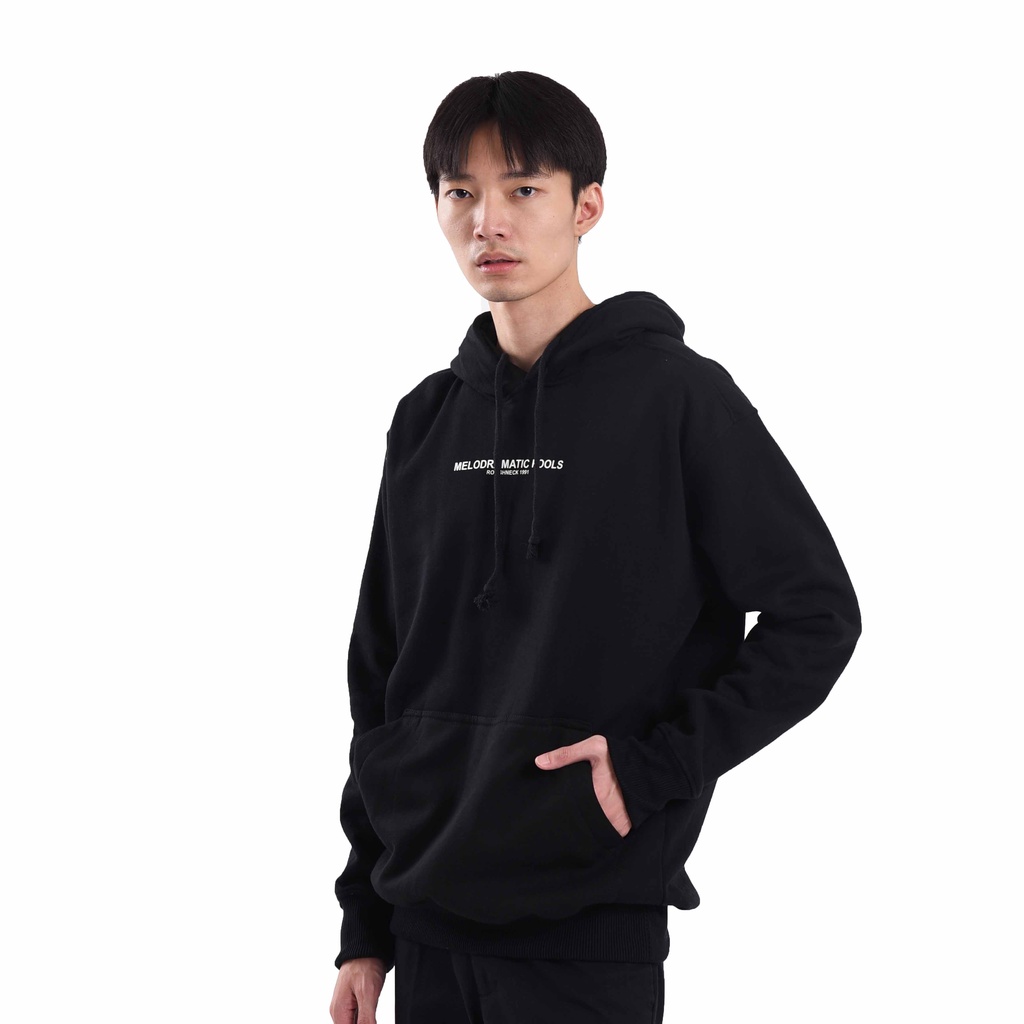 Roughneck H613 Melodramatic Hoodie Katun Fleece (Ukuran: M - Hitam)