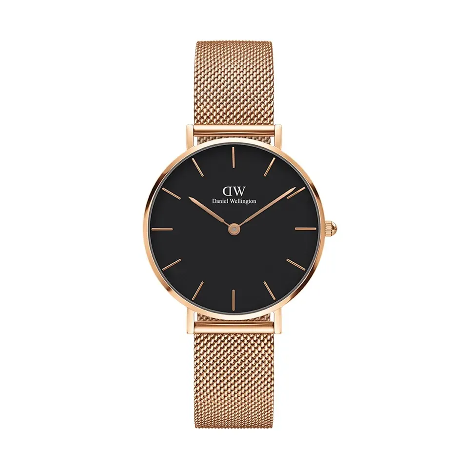 Classic Petite Melrose Black Daniel Wellington Alodie Watches