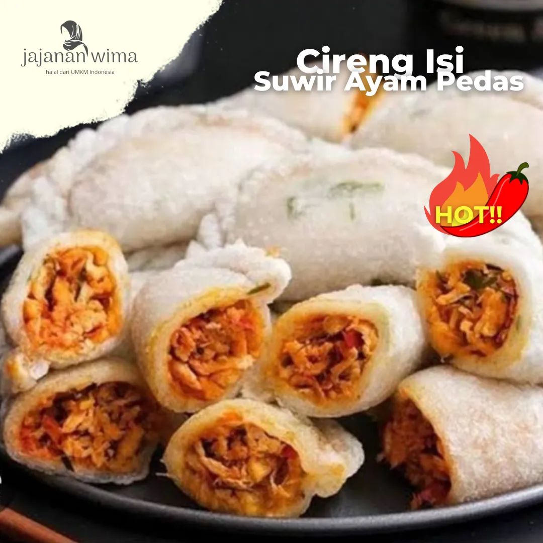 Cireng Isi Ayam Suwir Pedas-jajanan wima