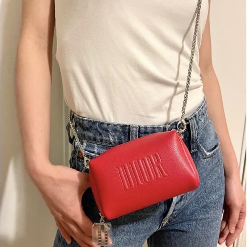 Dior red flat pouch hotsell